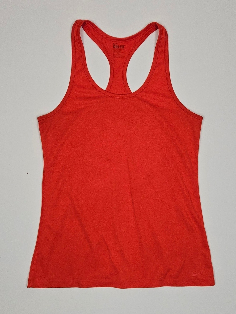 Nike Dri-FIT Orange Racerback Tank Top Women's Medium Athletic Running Workout